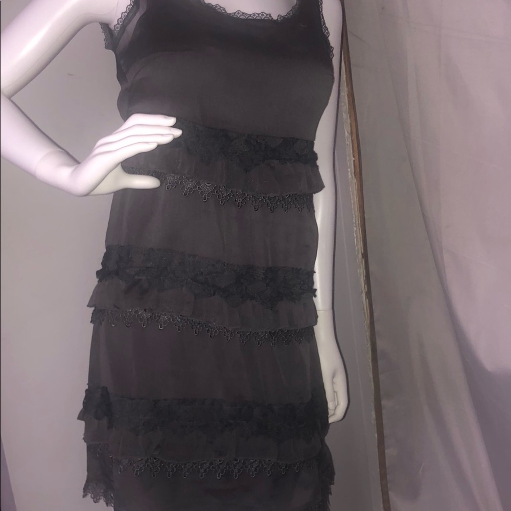 Grey Layered lacy dress